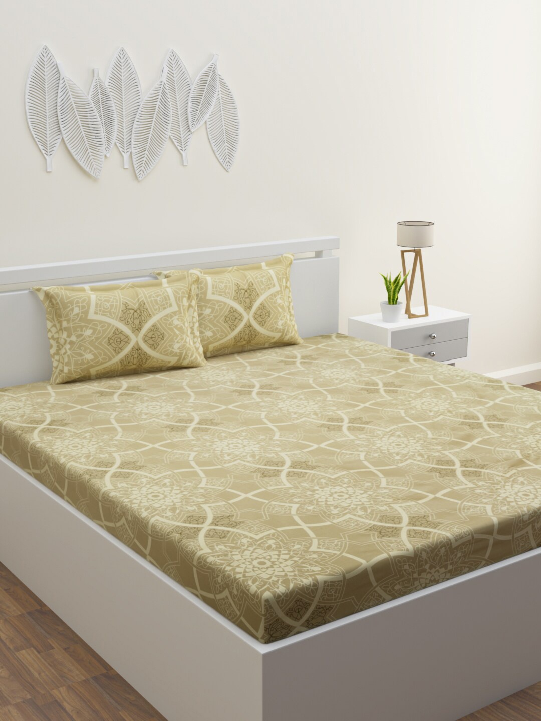 HAPPY HUES Brown Ethnic Motifs Printed 180 TC King Size Bedsheet With 2 Pillow Covers
HAPPY HUES Brown Ethnic Motifs Printed 180 TC King Size Bedsheet With 2 Pillow Covers
