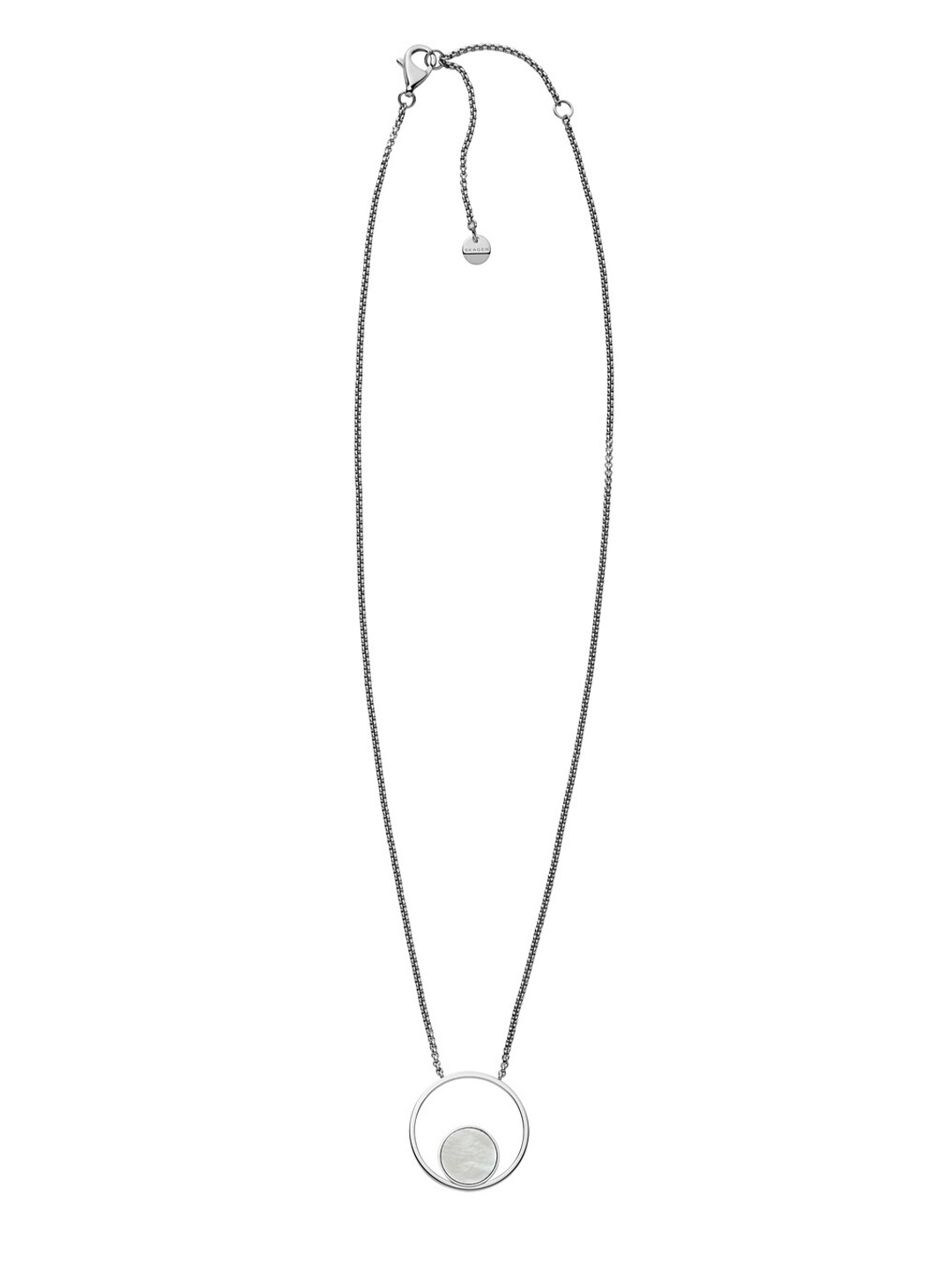SKAGEN Silver-Toned & White Necklace
