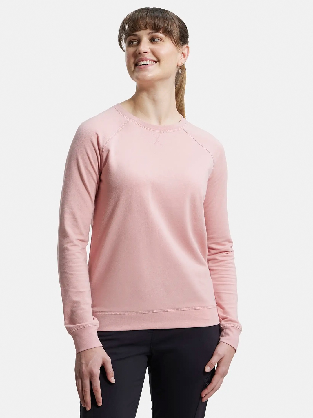 Jockey Super Combed Cotton Rich French Terry Sweatshirt with Raglan Sleeve Styling-AW67, Pink
Jockey Super Combed Cotton Rich French Terry Sweatshirt with Raglan Sleeve Styling-AW67, Pink