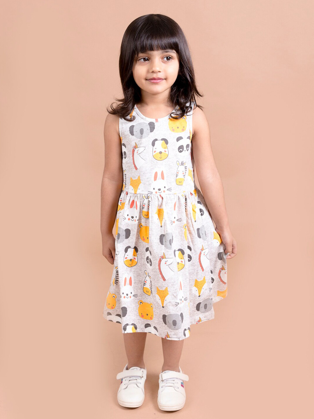 pspeaches Grey & Yellow Printed Dress
pspeaches Grey & Yellow Printed Dress