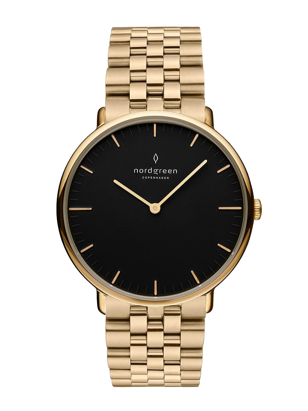 Nordgreen Women Black Dial & Gold Toned Stainless Steel Bracelet Style Straps Analogue Watch NR36GO5LGOBL
Nordgreen Women Black Dial & Gold Toned Stainless Steel Bracelet Style Straps Analogue Watch NR36GO5LGOBL