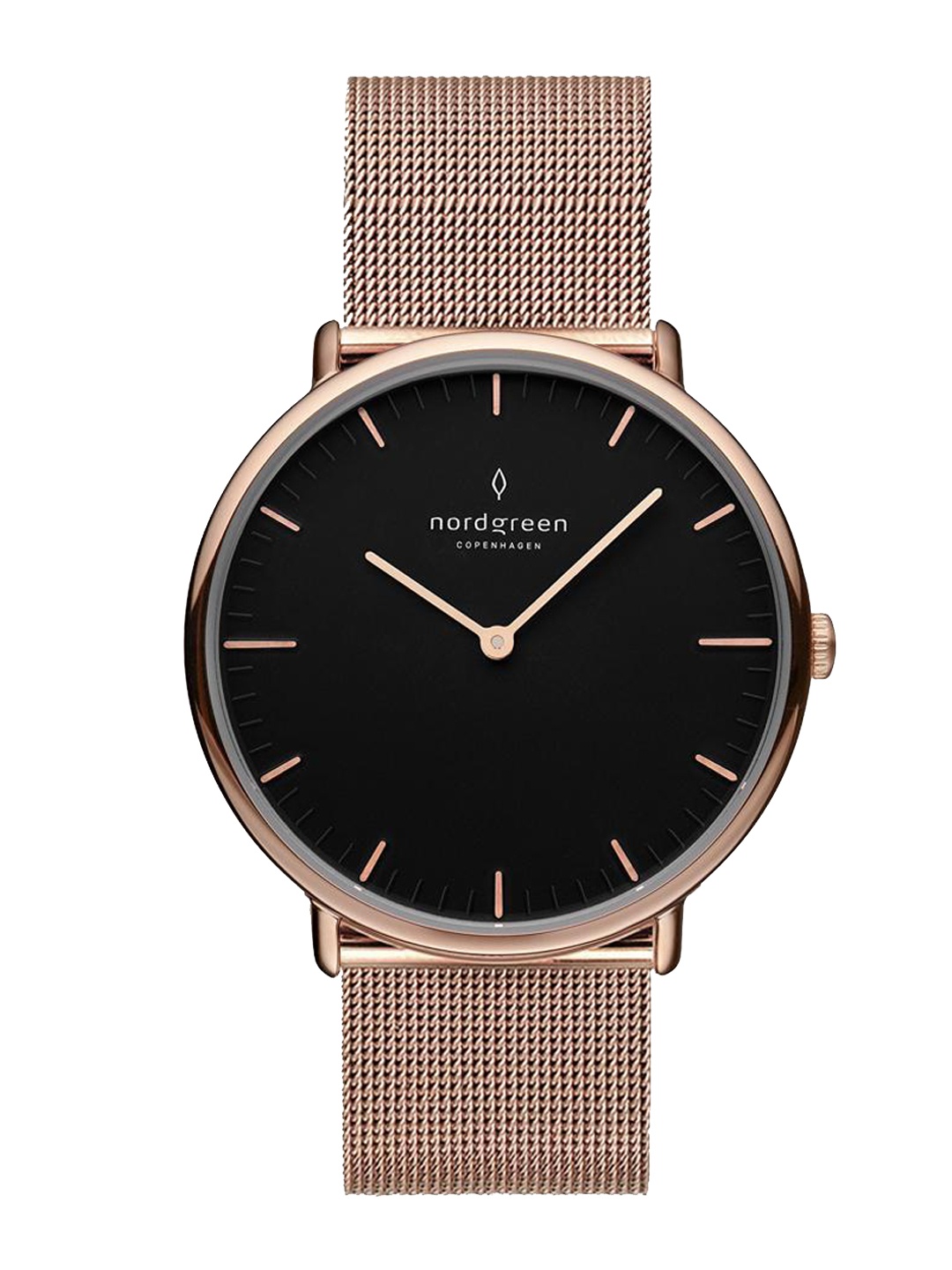 Nordgreen Women Black Dial & Rose Gold Toned Stainless Steel Analogue Watch NR36RGMEROBL
Nordgreen Women Black Dial & Rose Gold Toned Stainless Steel Analogue Watch NR36RGMEROBL