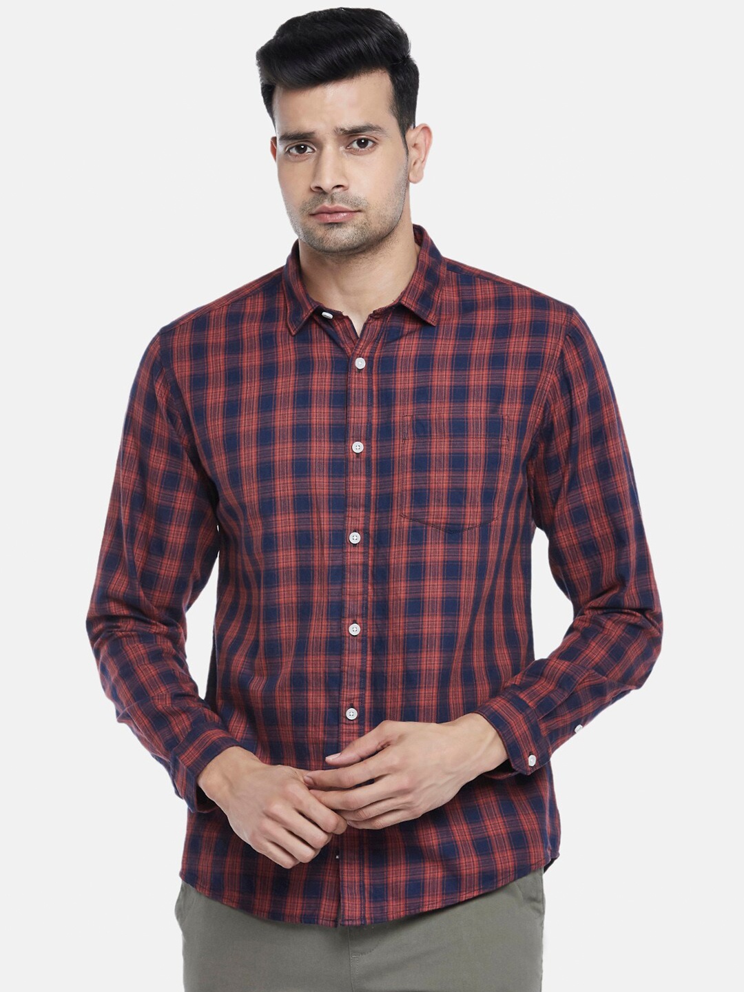Urban Ranger by pantaloons Men Navy Blue Slim Fit Checked Pure Cotton Casual Shirt
Urban Ranger by pantaloons Men Navy Blue Slim Fit Checked Pure Cotton Casual Shirt