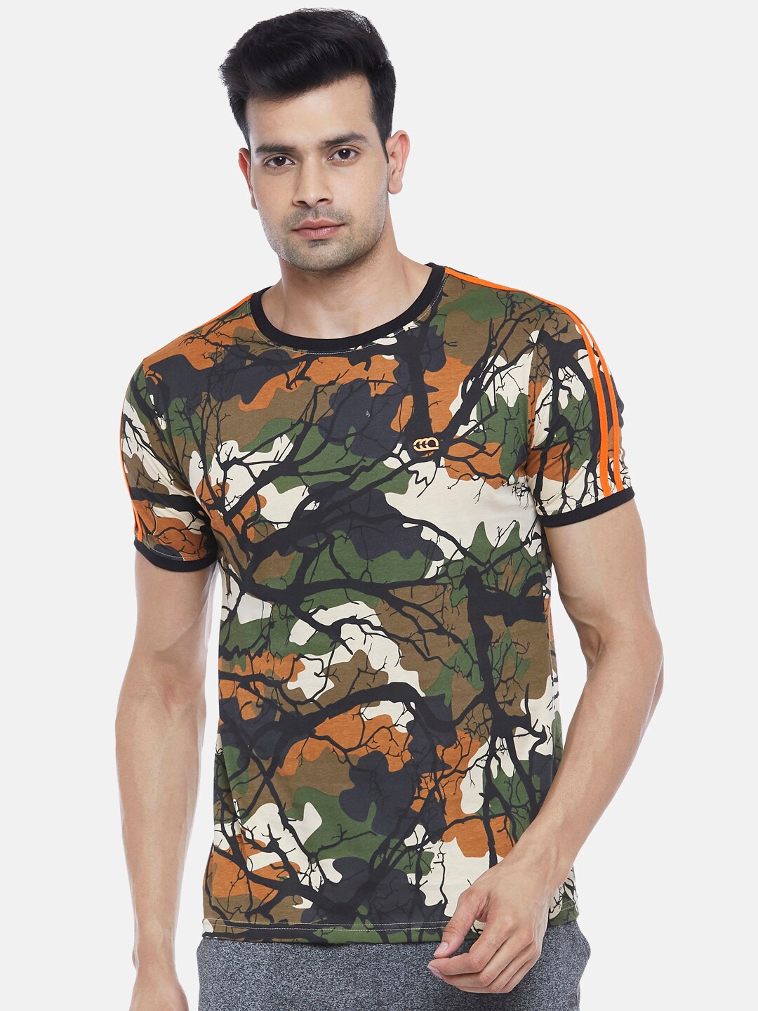 Ajile by Pantaloons Men Beige & Orange Printed Pure Cotton Slim Fit Round Neck T-shirt
Ajile by Pantaloons Men Beige & Orange Printed Pure Cotton Slim Fit Round Neck T-shirt