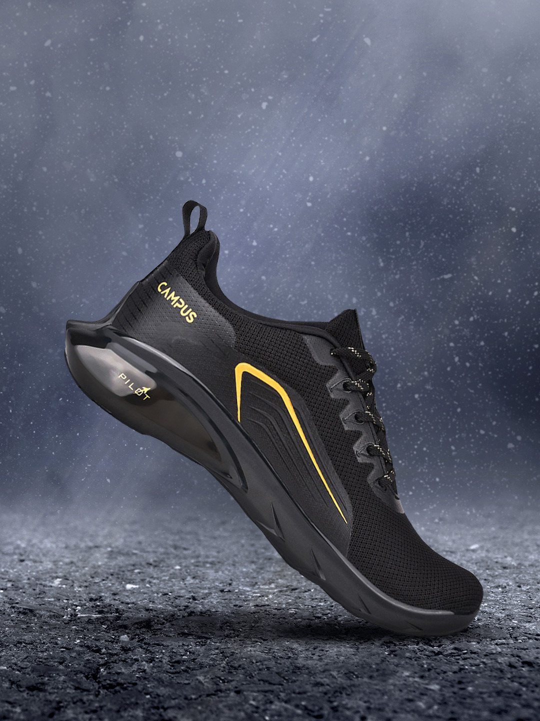 Campus DREAMPLEX Men Lace-Up Running Shoes, Black
Campus DREAMPLEX Men Lace-Up Running Shoes, Black