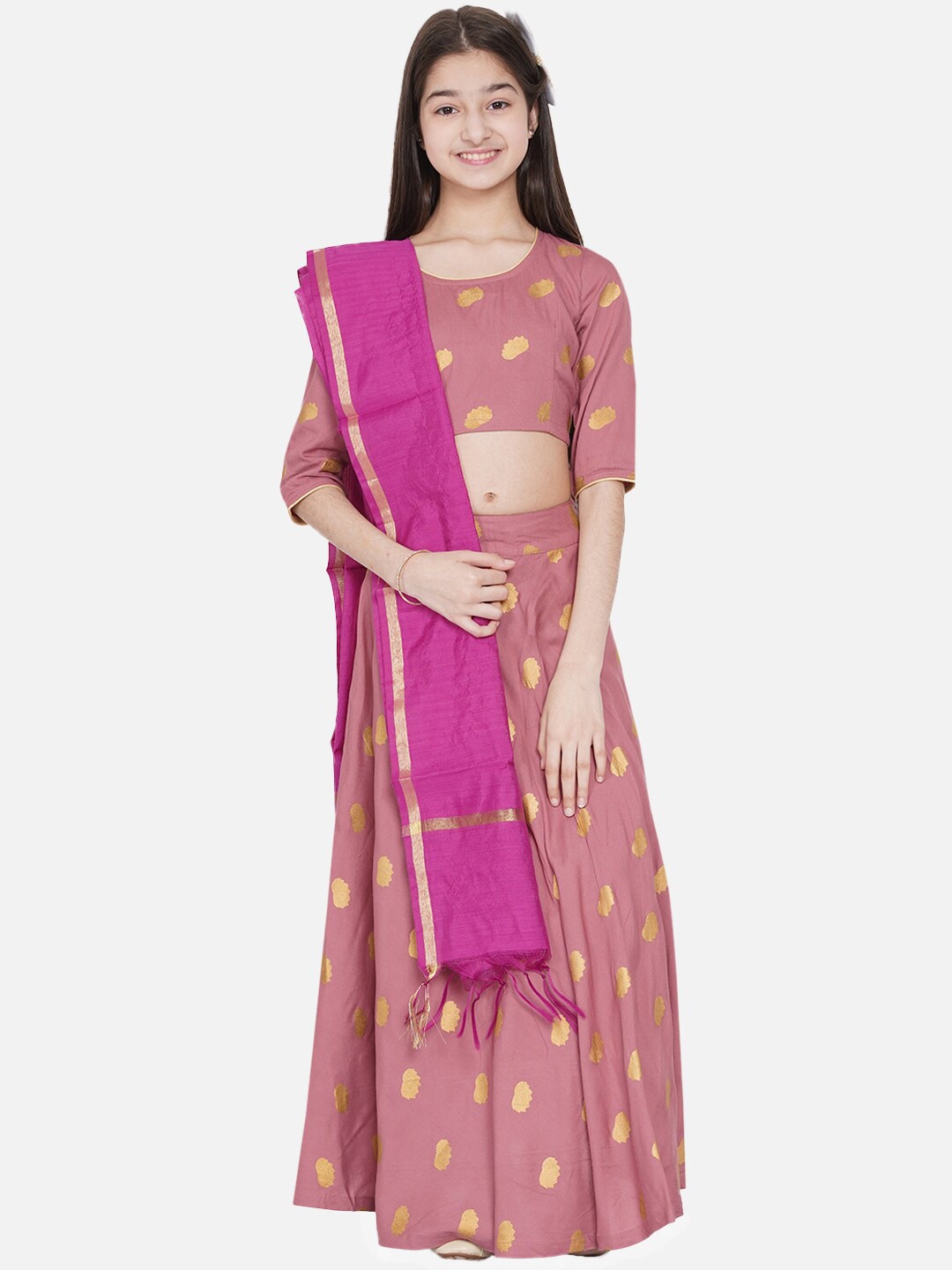 titliyan Girls Mauve & Magenta Printed Ready to Wear Lehenga & Choli With Dupatta Set
titliyan Girls Mauve & Magenta Printed Ready to Wear Lehenga & Choli With Dupatta Set