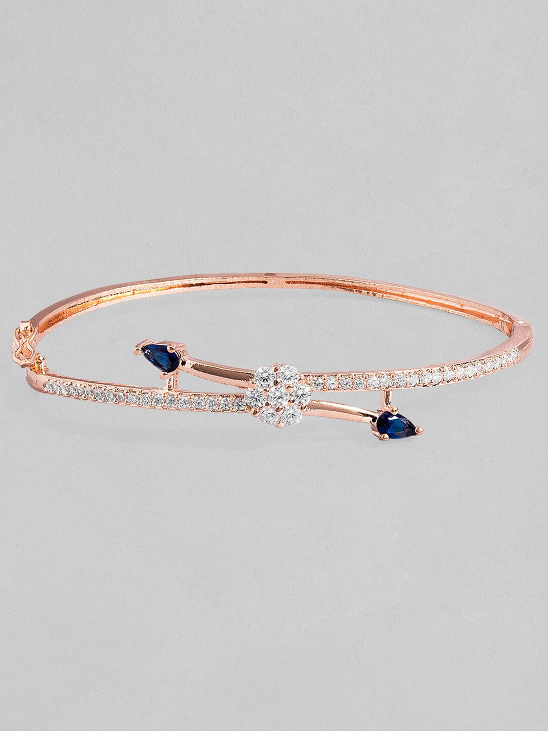 Rubans Women Rose Gold & White Cubic Zirconia Handcrafted Rose Gold-Plated Bangle-Style Bracelet
Rubans Women Rose Gold & White Cubic Zirconia Handcrafted Rose Gold-Plated Bangle-Style Bracelet