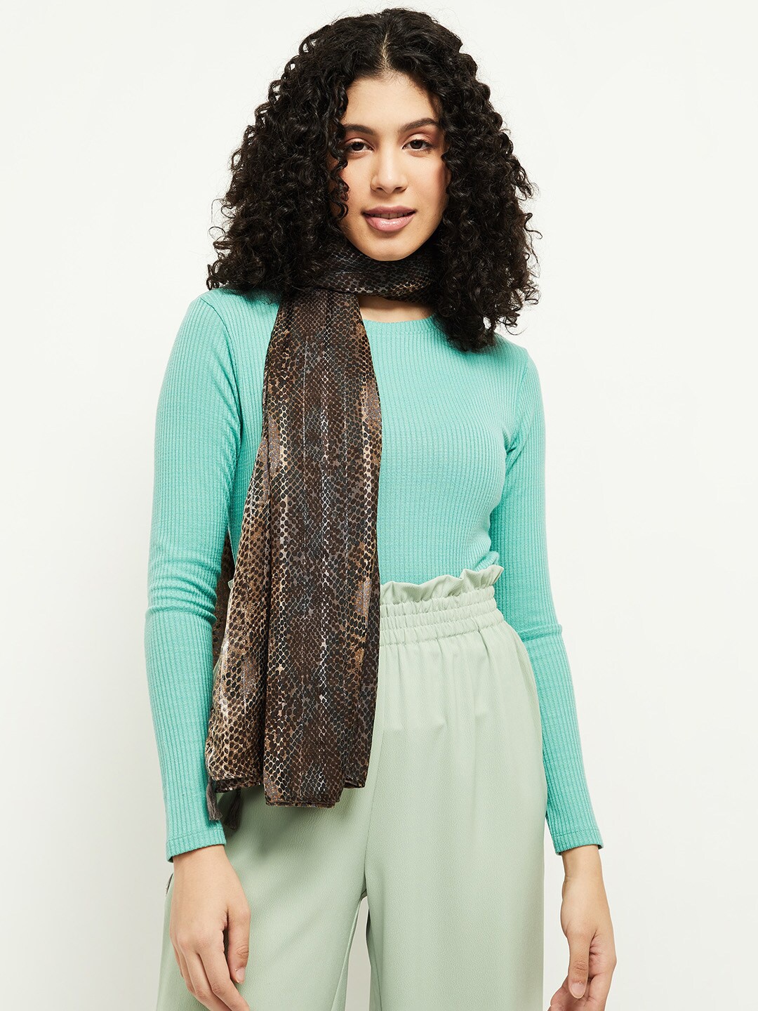 max Women Multi-coloured Printed Scarf