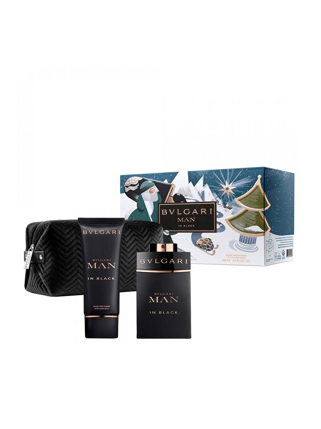 Bvlgari Set of 2 Man in Black Eau de Parfum & After Shave Balm with Travel Pouch 200 ml, Transparent
Bvlgari Set of 2 Man in Black Eau de Parfum & After Shave Balm with Travel Pouch 200 ml, Transparent