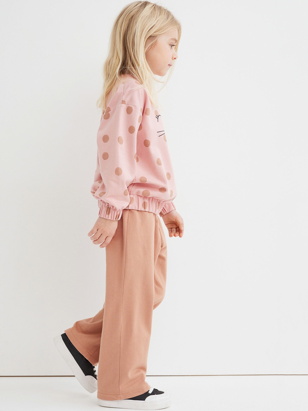 H&M Girls 2-Piece Printed Set, Pink