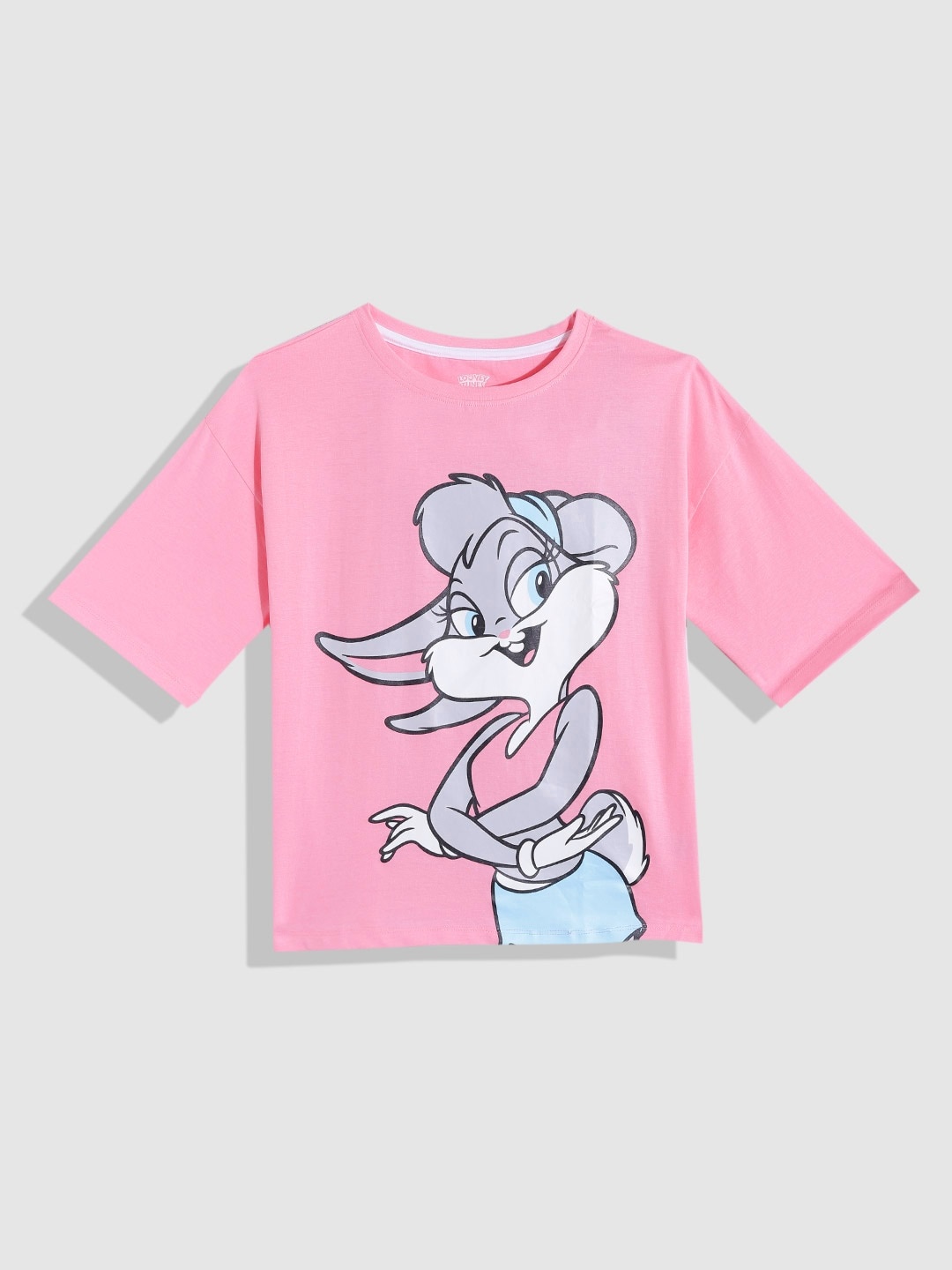 YK Girls Pink & Grey Lola Printed Drop-Shoulder Sleeves Pure Cotton T-shirt
YK Girls Pink & Grey Lola Printed Drop-Shoulder Sleeves Pure Cotton T-shirt