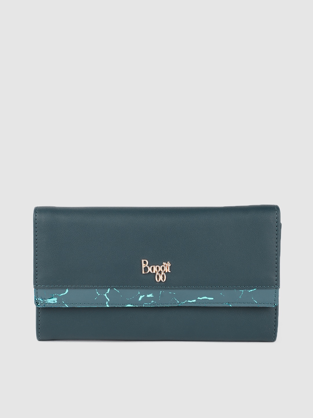 Baggit Women Green Three Fold Wallet