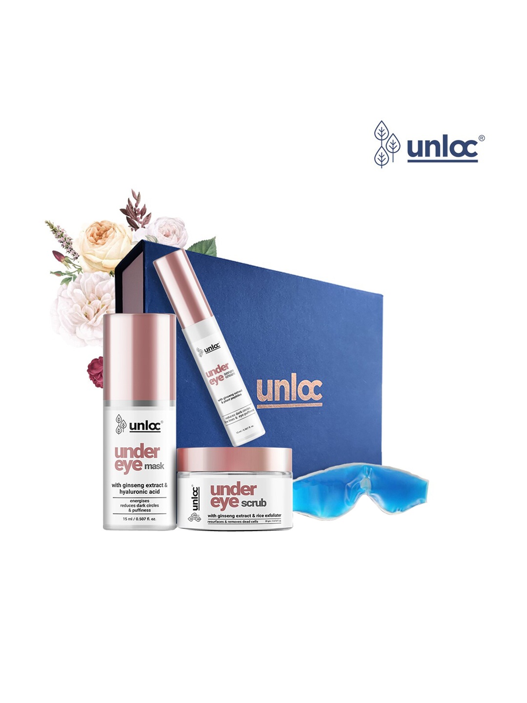 Unloc Set of Mixify Under Eye Gel Mask, Under Eye Scrub & Under Eye Serum Cream Roll-on, White
Unloc Set of Mixify Under Eye Gel Mask, Under Eye Scrub & Under Eye Serum Cream Roll-on, White