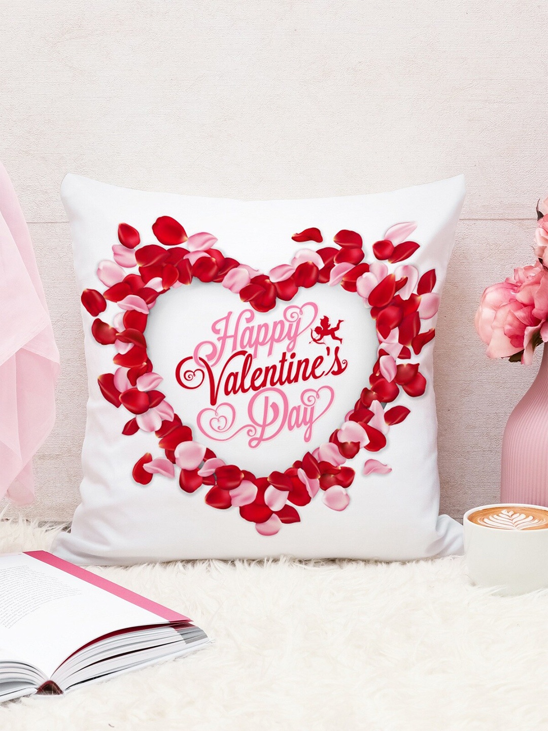 STITCHNEST Red & White Happy Valentine's Day Heart Printed Square Cushion Covers
STITCHNEST Red & White Happy Valentine's Day Heart Printed Square Cushion Covers