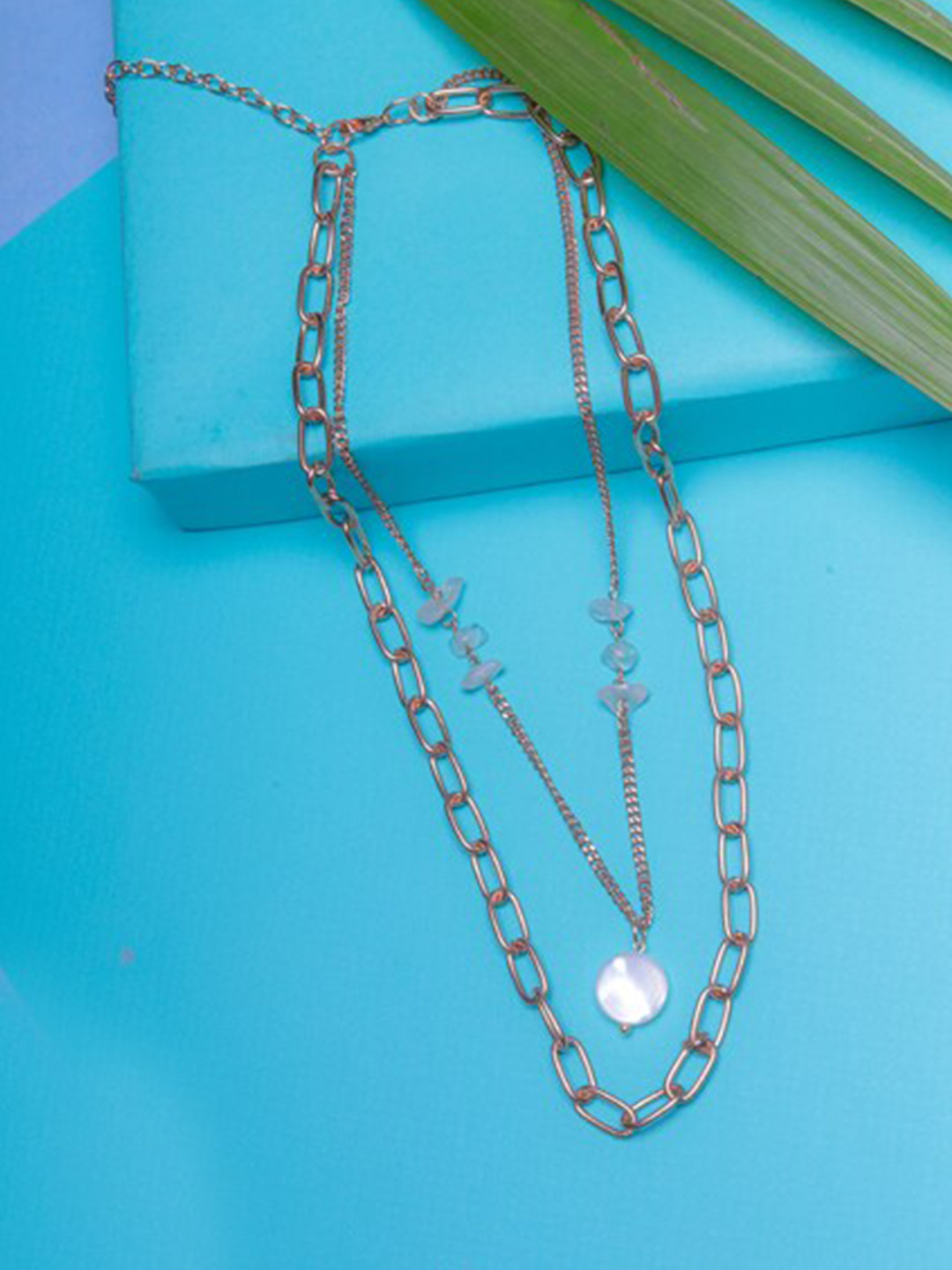 DIVA WALK Rose Gold Brass Rose Gold-Plated Handcrafted Necklace
DIVA WALK Rose Gold Brass Rose Gold-Plated Handcrafted Necklace