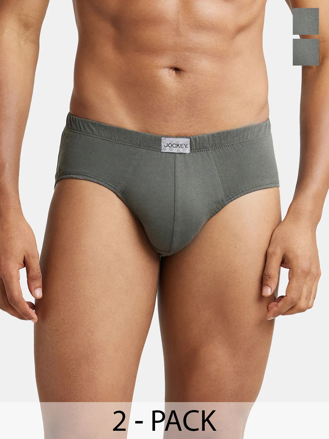 Jockey Pack Of 2 Super Combed Cotton Brief with Ultrasoft Concealed Waistband-8035, Olive
Jockey Pack Of 2 Super Combed Cotton Brief with Ultrasoft Concealed Waistband-8035, Olive