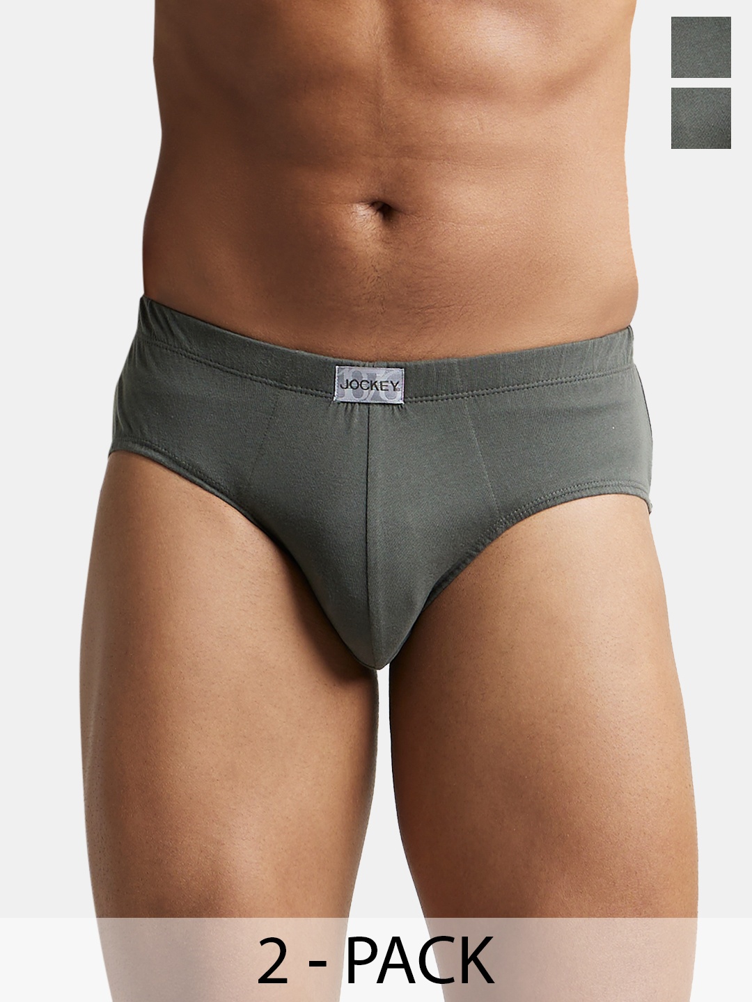 Jockey Pack Of 2 Super Combed Cotton Solid Brief with Ultrasoft Concealed Waistband-8035, Green
Jockey Pack Of 2 Super Combed Cotton Solid Brief with Ultrasoft Concealed Waistband-8035, Green