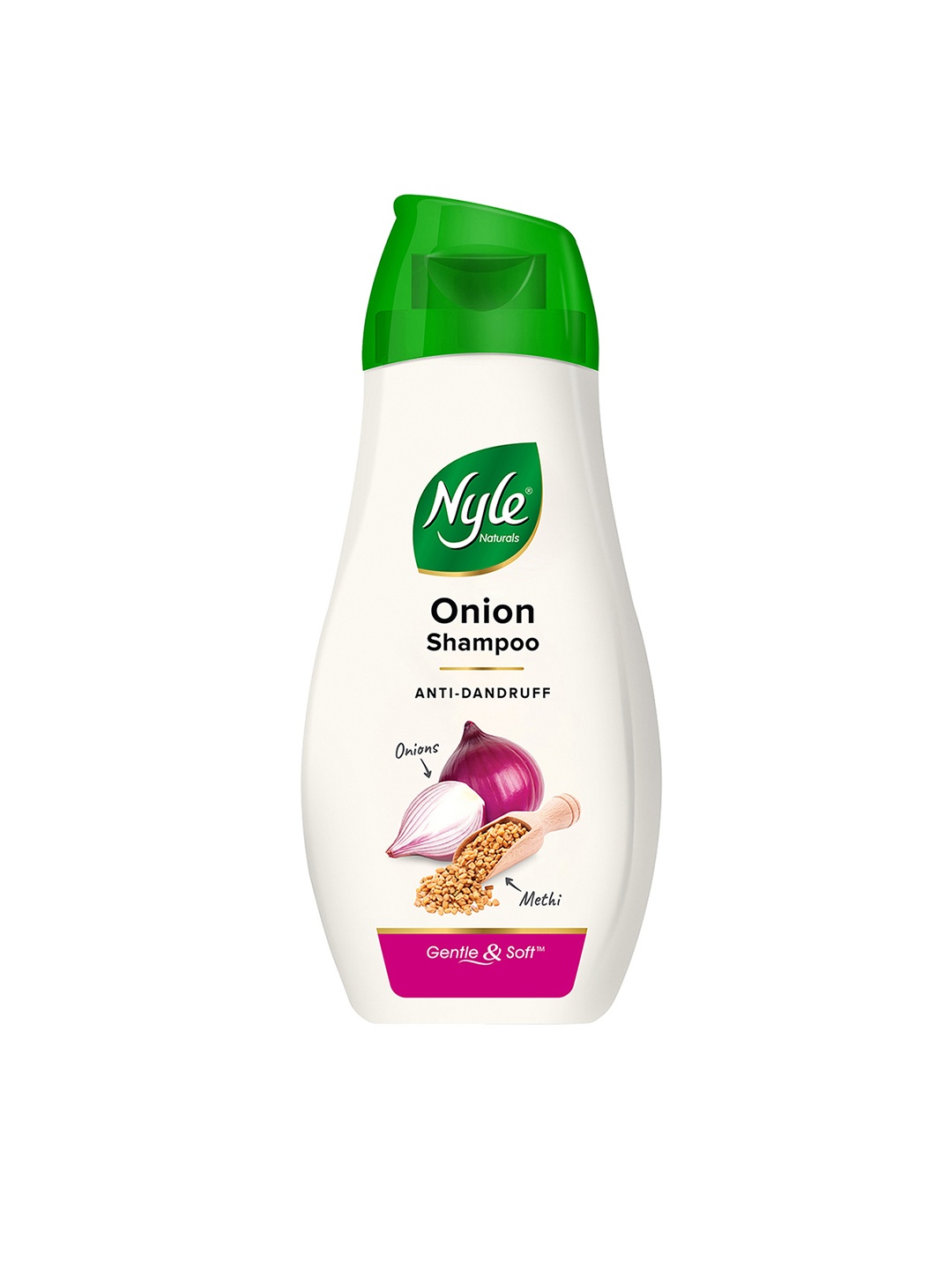 Nyle Naturals Onion & Methi Anti Dandruff 2 In 1 Shampoo With Active Conditioner 180 ml, White
Nyle Naturals Onion & Methi Anti Dandruff 2 In 1 Shampoo With Active Conditioner 180 ml, White