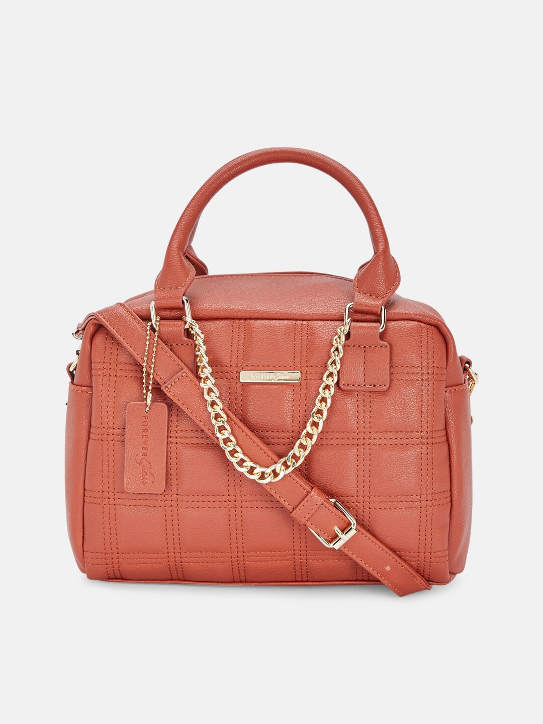 Forever Glam by Pantaloons Orange Geometric Textured Structured Handheld Bag with Quilted
Forever Glam by Pantaloons Orange Geometric Textured Structured Handheld Bag with Quilted
