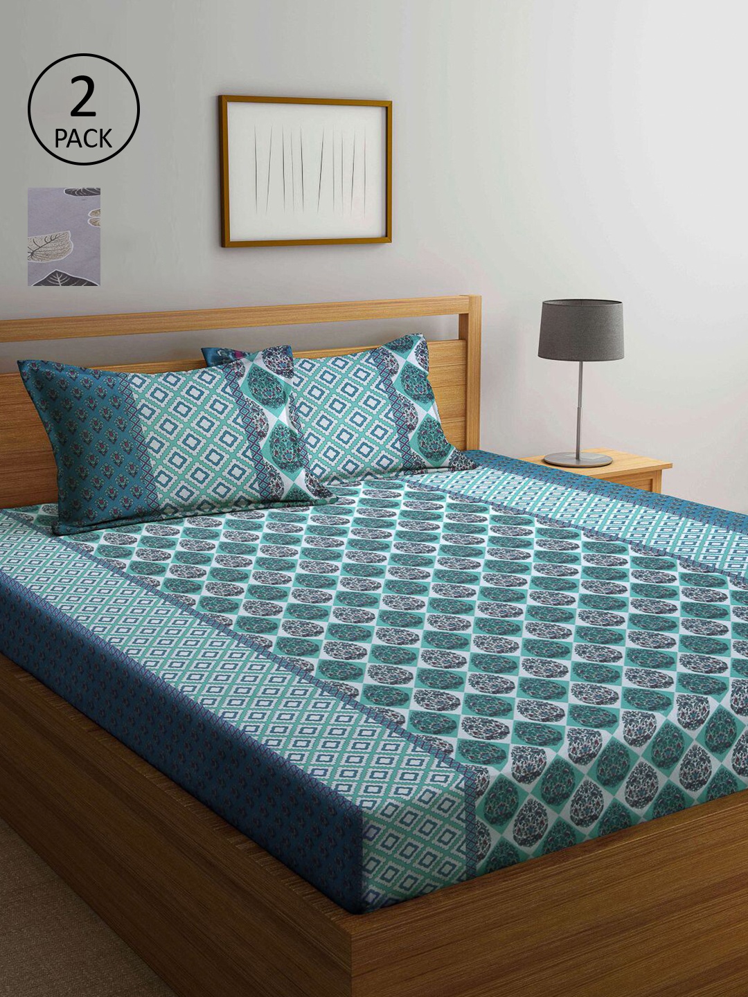 KLOTTHE Multi Color Geometric Printed 210 TC 2 Double Bedsheets with 4 Pillow Covers
KLOTTHE Multi Color Geometric Printed 210 TC 2 Double Bedsheets with 4 Pillow Covers
