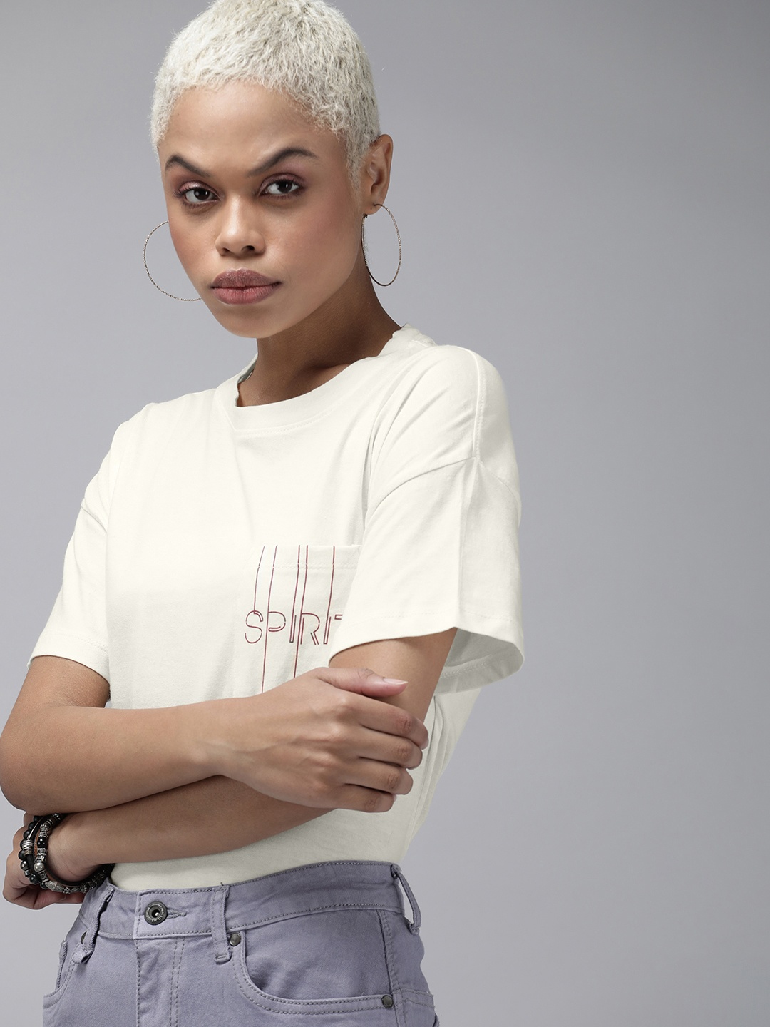 The Roadster Lifestyle Co Women Yellow & Maroon Printed Drop-Shoulder Sleeves Boyfriend T-shirt With Pocket
The Roadster Lifestyle Co Women Yellow & Maroon Printed Drop-Shoulder Sleeves Boyfriend T-shirt With Pocket