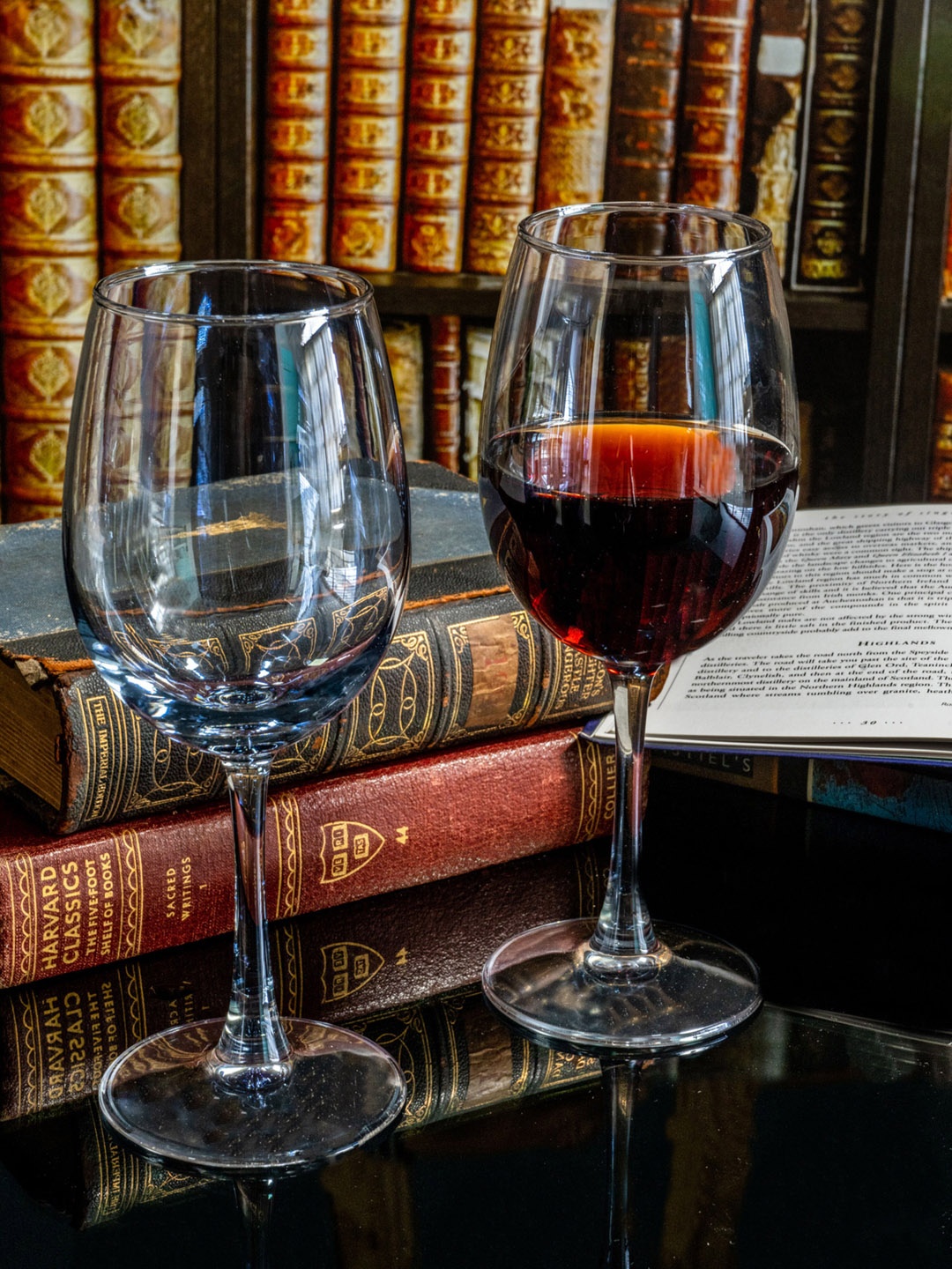 GOODHOMES Set Of 6 Transparent Glass Wine Tumblers