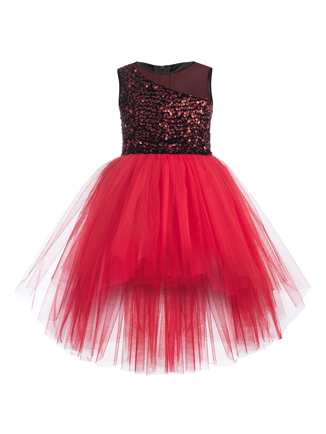 Toy Balloon kids Girls Red & Black Sequin Embellished High-Low Net Fit & Flare Dress
Toy Balloon kids Girls Red & Black Sequin Embellished High-Low Net Fit & Flare Dress