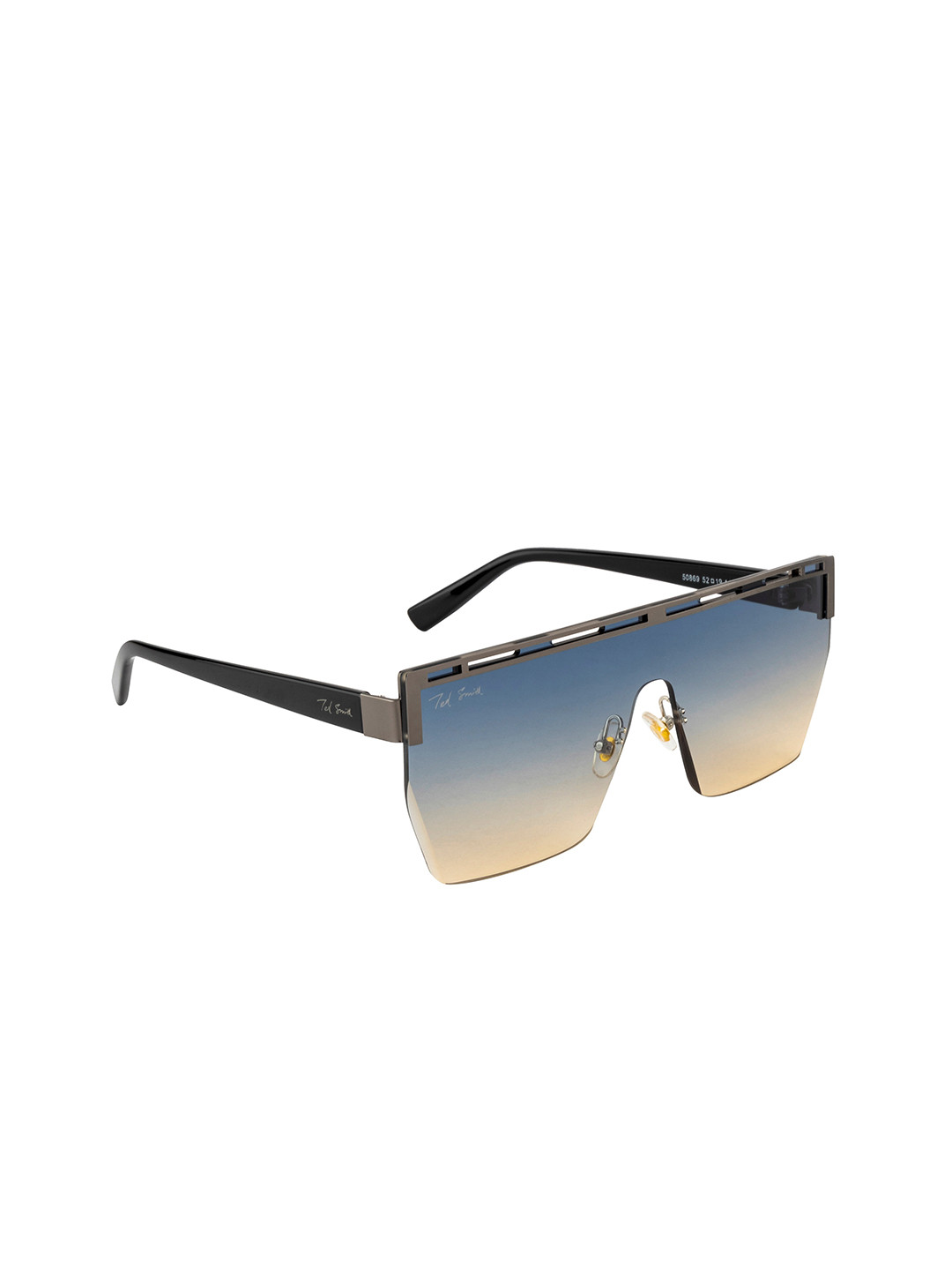 Ted Smith Unisex Blue Lens & Gunmetal-Toned Sunglasses with UV Protected Lens STORM_C6
Ted Smith Unisex Blue Lens & Gunmetal-Toned Sunglasses with UV Protected Lens STORM_C6