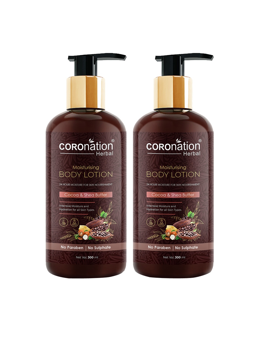 COROnation Herbal Set Of 2 Coffee Brown Cocoa Butter and Shea Butter Moisturizing Body Lotion
COROnation Herbal Set Of 2 Coffee Brown Cocoa Butter and Shea Butter Moisturizing Body Lotion