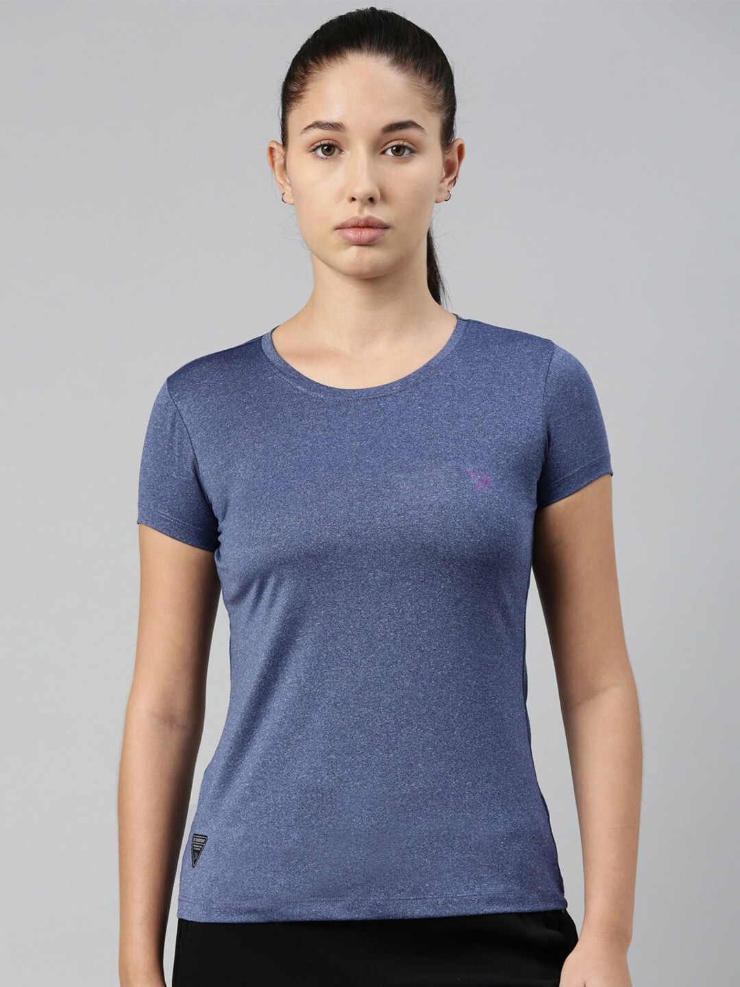 TWIN BIRDS Women Blue Slim Fit T-shirt
TWIN BIRDS Women Blue Slim Fit T-shirt
