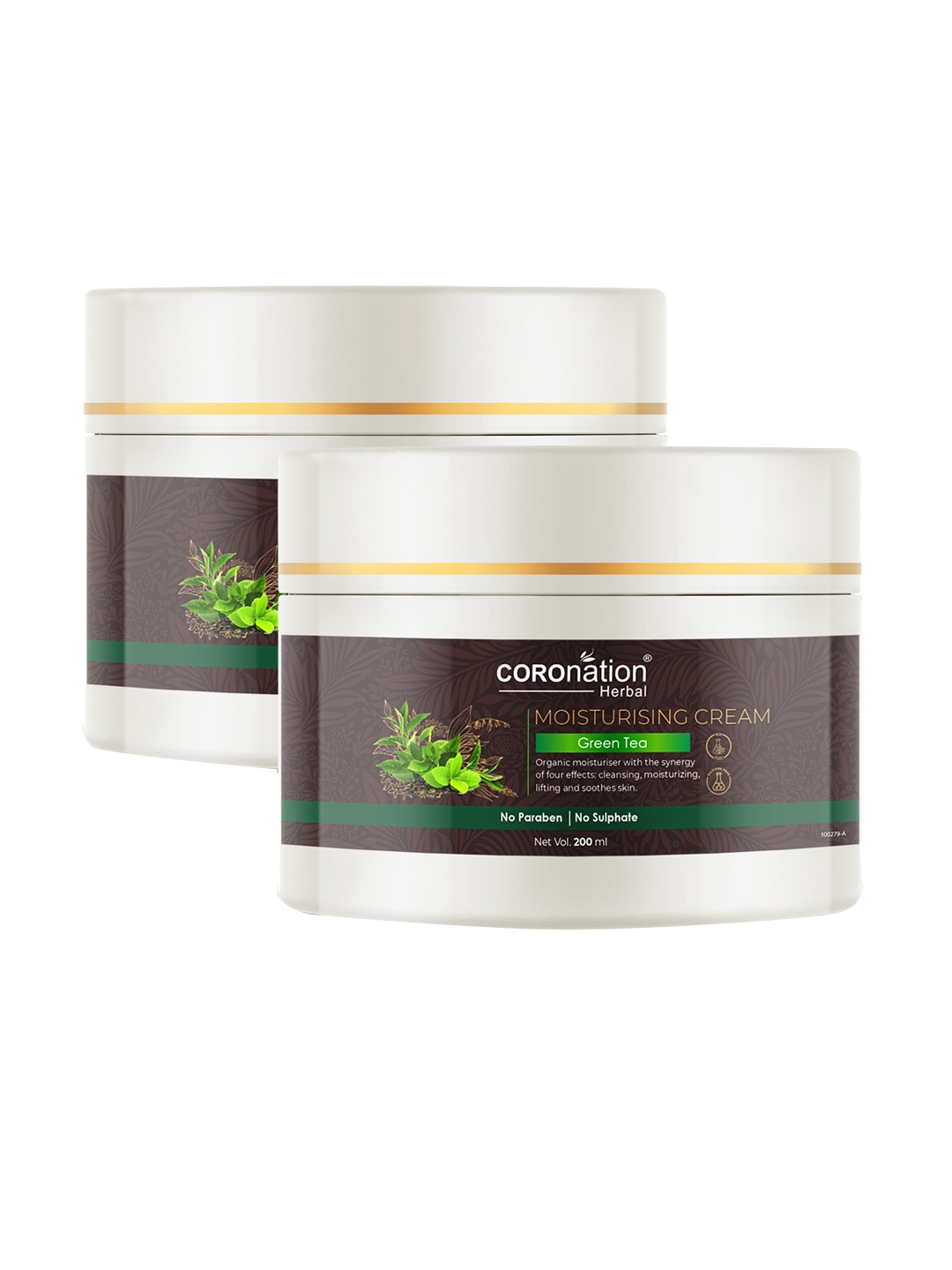 COROnation Herbal Set of 2 Fuji Matcha Green Tea Moisturising Cream 200 ml Each, Brown
COROnation Herbal Set of 2 Fuji Matcha Green Tea Moisturising Cream 200 ml Each, Brown