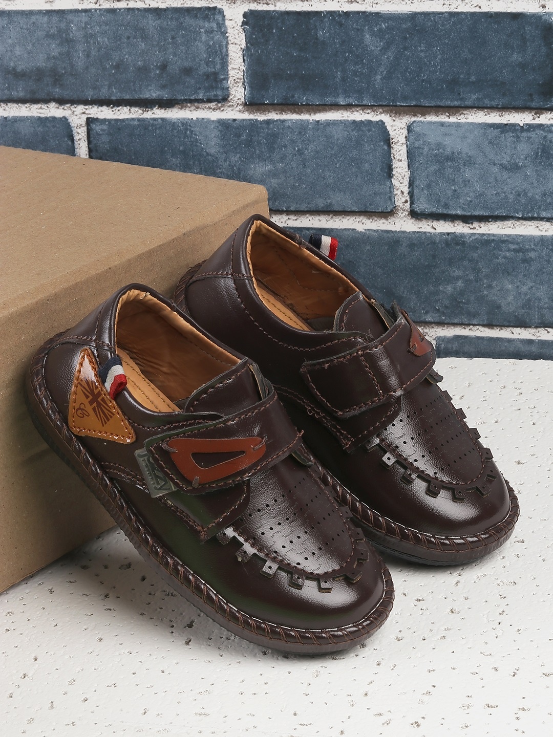 Jazzy Juniors Boys Brown Loafers