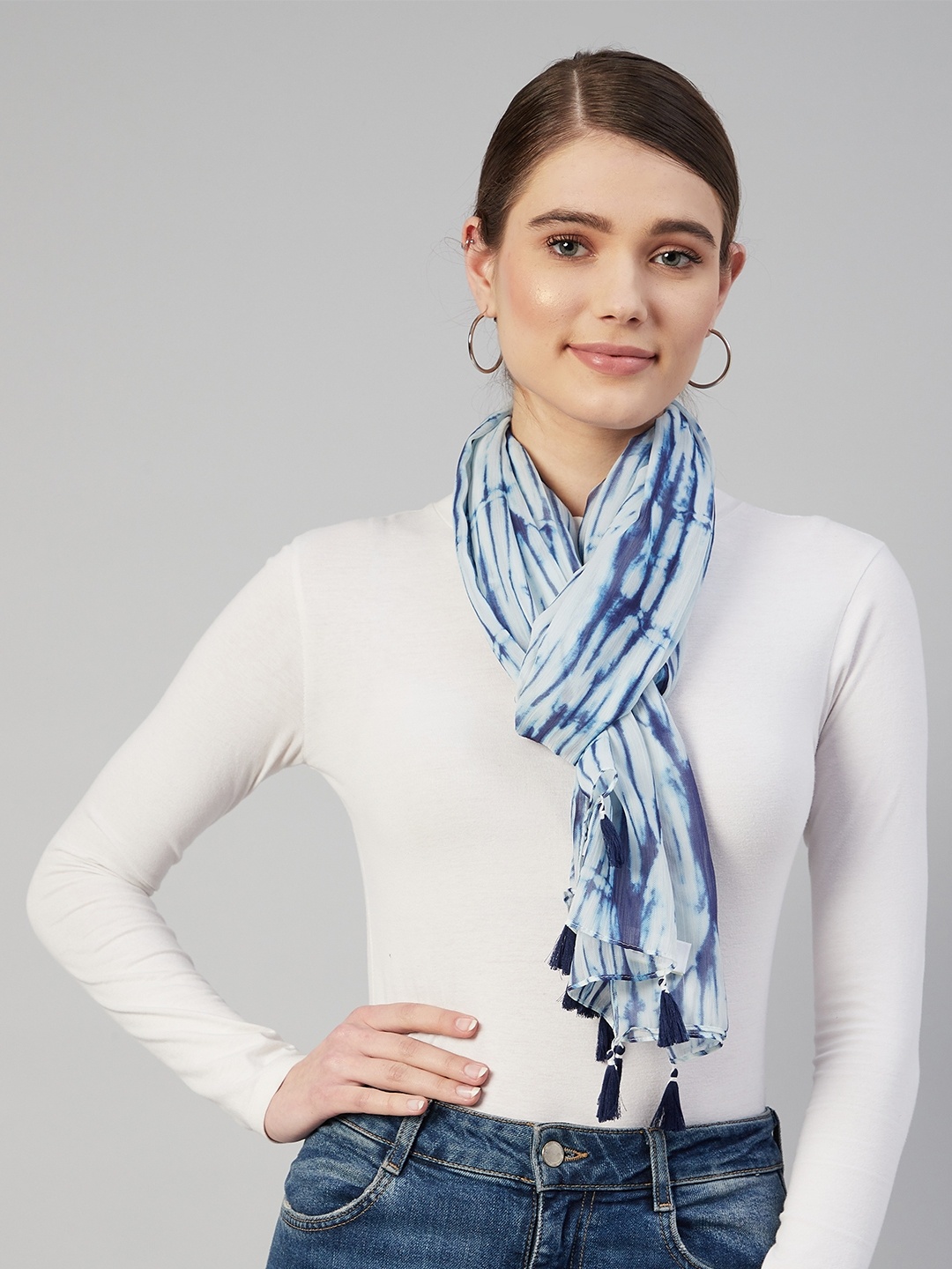 Marks & Spencer Women Blue Scarf