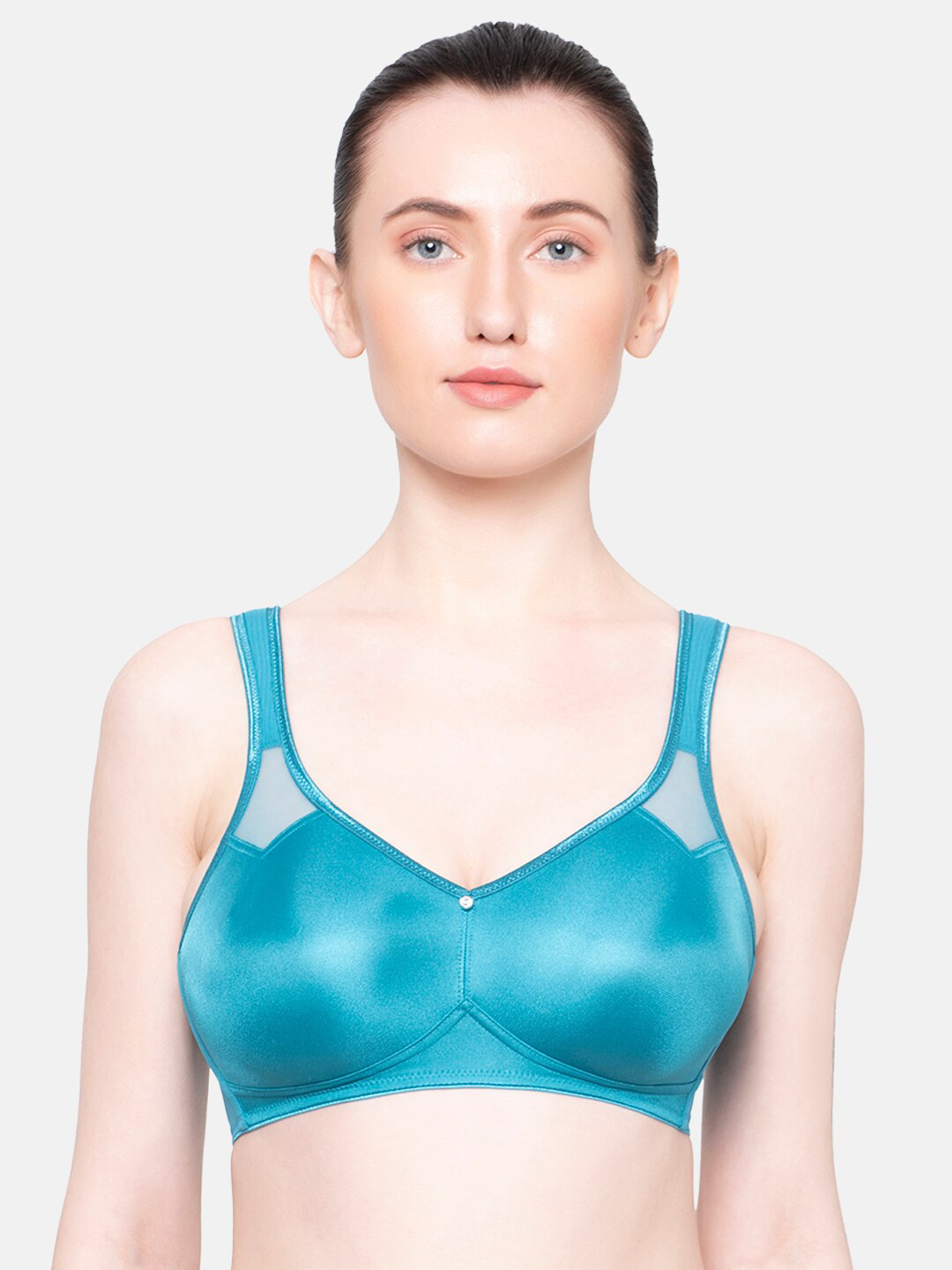 Triumph Minimizer 121 Wireless Non Padded Comfortable High Support Big Cup Bra, Blue
Triumph Minimizer 121 Wireless Non Padded Comfortable High Support Big Cup Bra, Blue