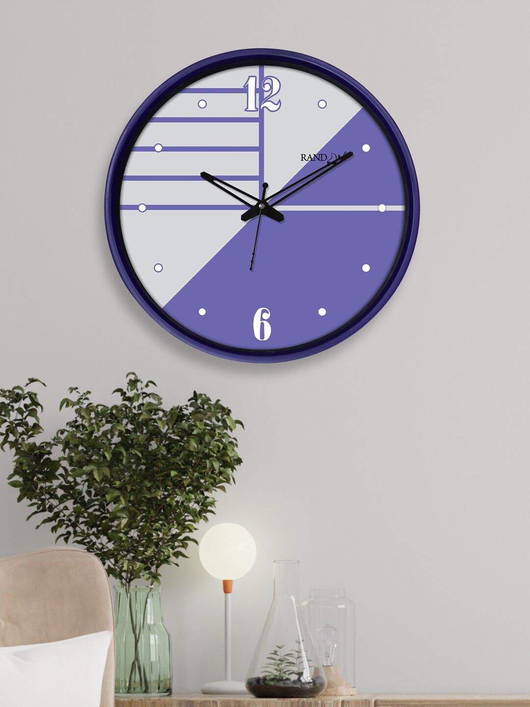 RANDOM Blue & White Colourblocked Dual Frame Quartz Movement 30CM Wall Clock, Purple
RANDOM Blue & White Colourblocked Dual Frame Quartz Movement 30CM Wall Clock, Purple