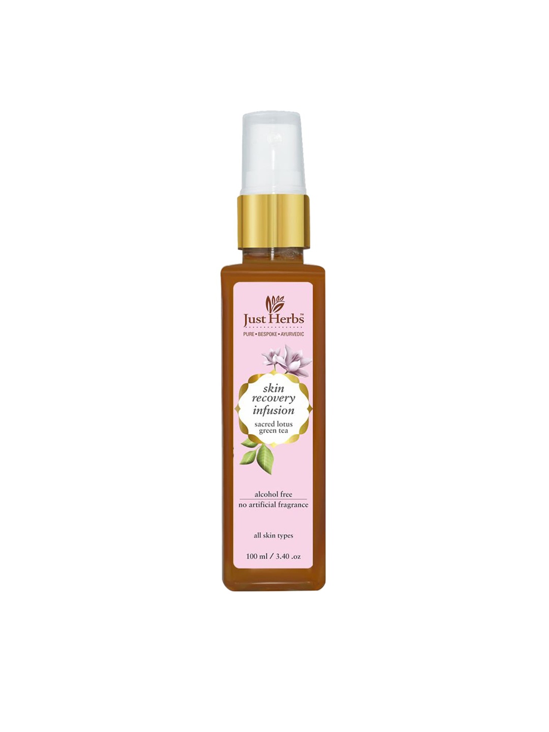 Just Herbs Sacred Lotus Green Tea Skin Recovery Infusion Alcohol-Free Skin Toner 100 ml, Pink
Just Herbs Sacred Lotus Green Tea Skin Recovery Infusion Alcohol-Free Skin Toner 100 ml, Pink
