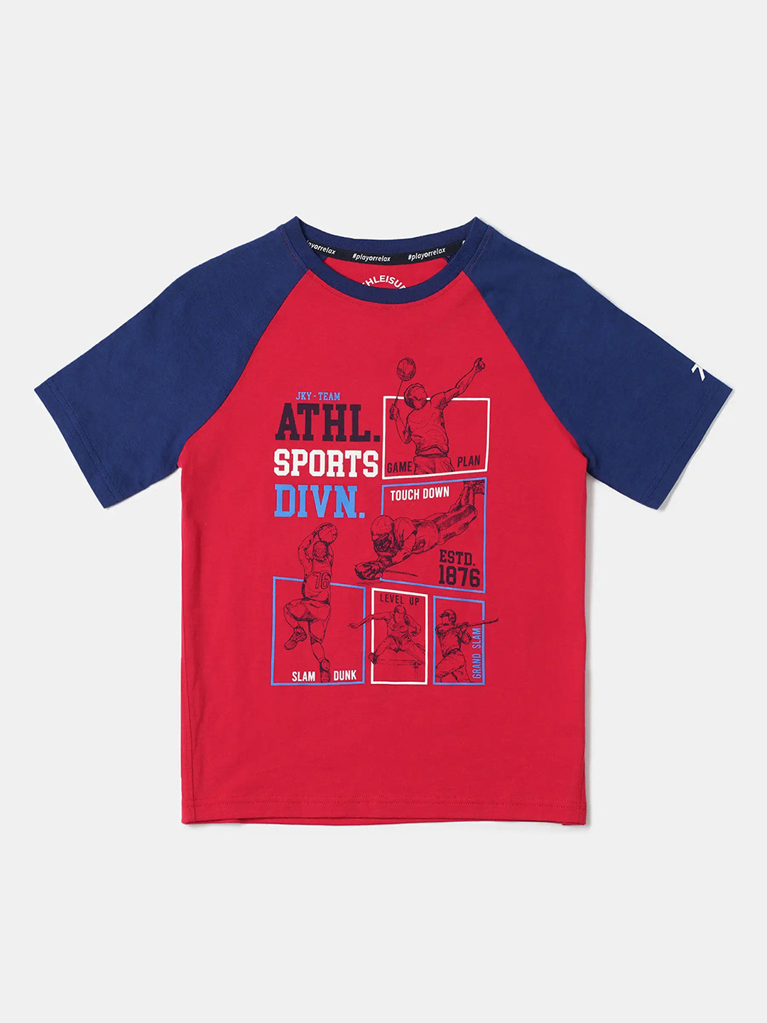 Jockey Boys Super Combed Cotton Graphic Printed Round Neck Half Sleeve T-shirt - AB19, Red
Jockey Boys Super Combed Cotton Graphic Printed Round Neck Half Sleeve T-shirt - AB19, Red