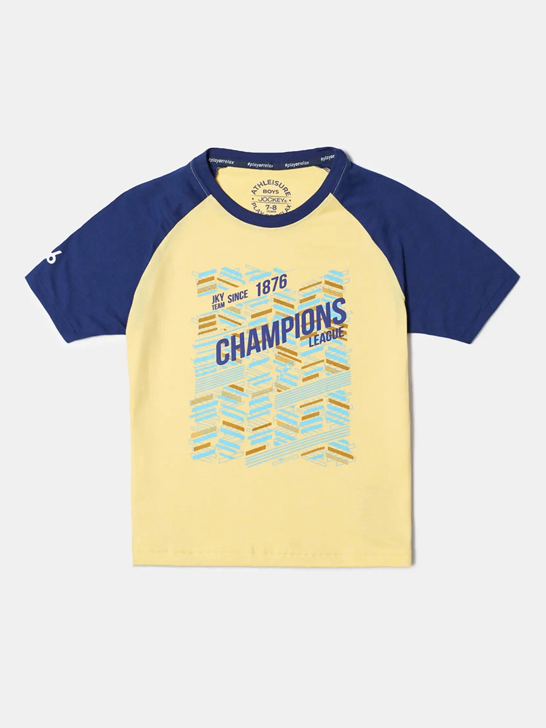 Jockey Boys Super Combed Cotton Printed Round Neck Half Sleeve Tshirt-AB19, Yellow
Jockey Boys Super Combed Cotton Printed Round Neck Half Sleeve Tshirt-AB19, Yellow