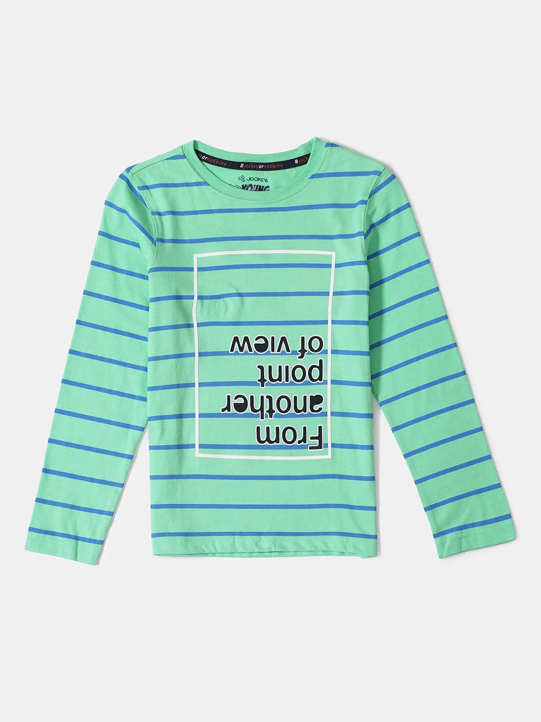 Jockey Boys Combed Cotton Graphic Printed Round Neck Full Sleeve Tshirt - CB04, Green
Jockey Boys Combed Cotton Graphic Printed Round Neck Full Sleeve Tshirt - CB04, Green