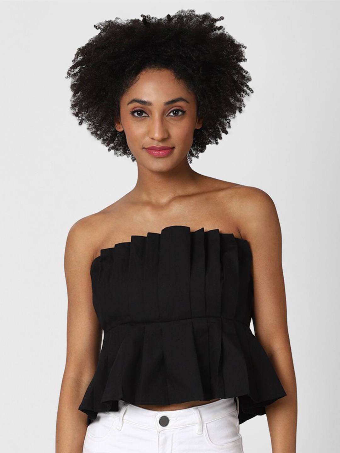 FOREVER 21 Black Tube Crop Top