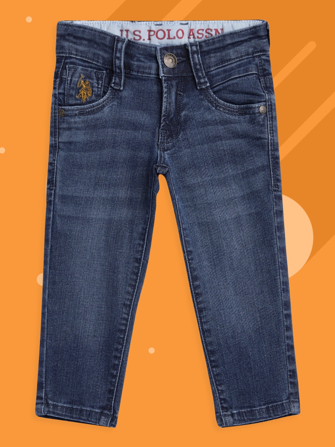 U.S. Polo Assn. Kids Boys Blue Skinny Fit Light Fade Clean Look Washed Stretchable Jeans
U.S. Polo Assn. Kids Boys Blue Skinny Fit Light Fade Clean Look Washed Stretchable Jeans