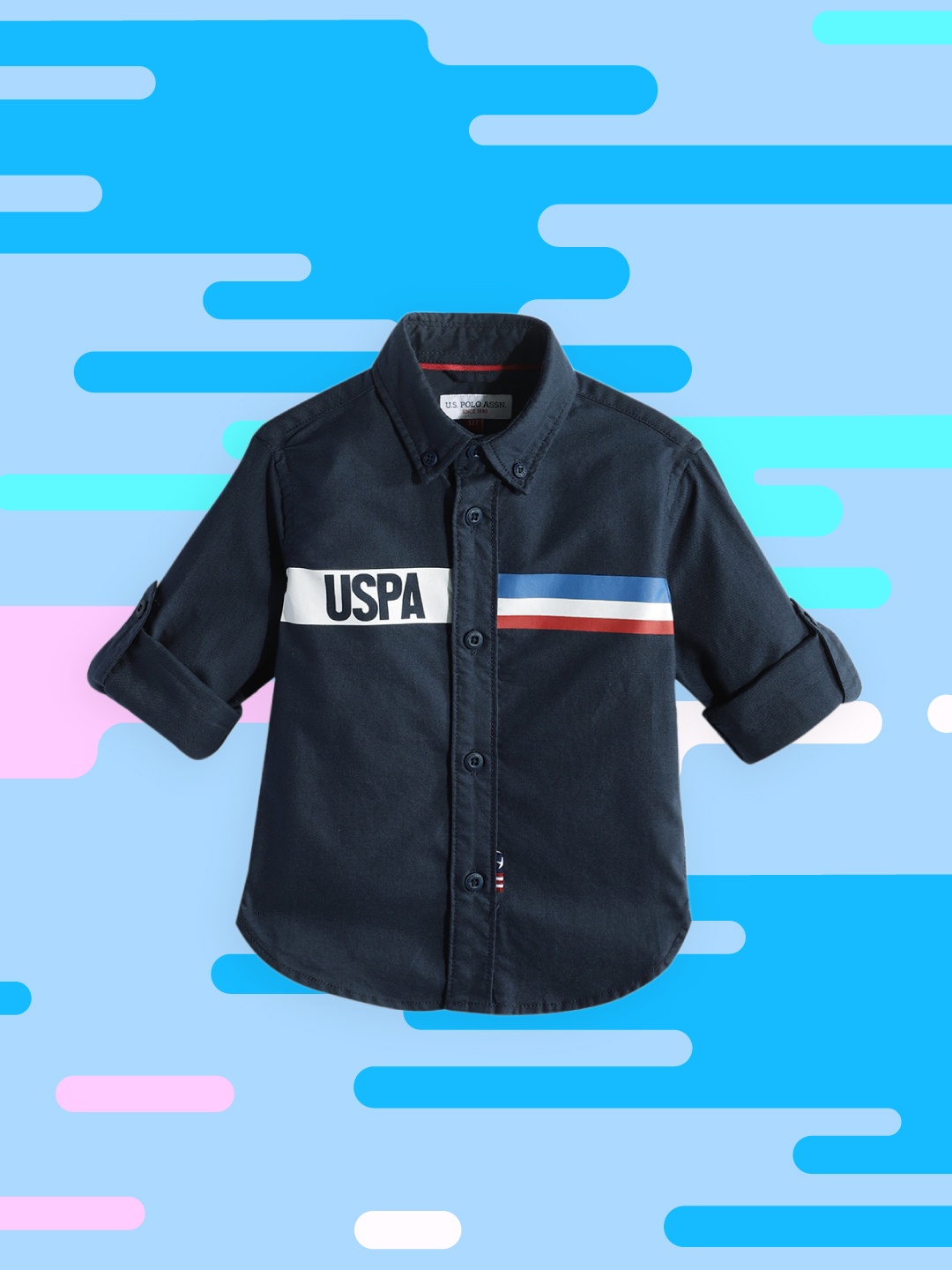 U.S. Polo Assn. Kids Boys Navy Blue Brand Logo Printed Pure Cotton Casual Shirt
U.S. Polo Assn. Kids Boys Navy Blue Brand Logo Printed Pure Cotton Casual Shirt