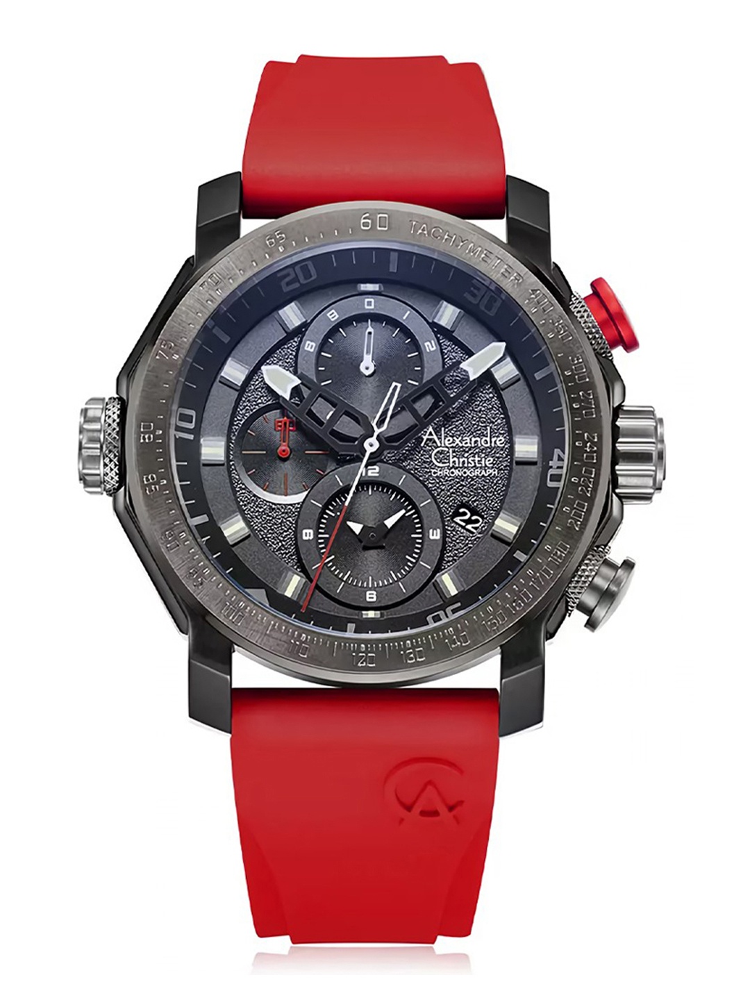 Alexandre Christie Men Black Dial & Red Straps Analogue Chronograph Watch 6565MCREPBARE
Alexandre Christie Men Black Dial & Red Straps Analogue Chronograph Watch 6565MCREPBARE