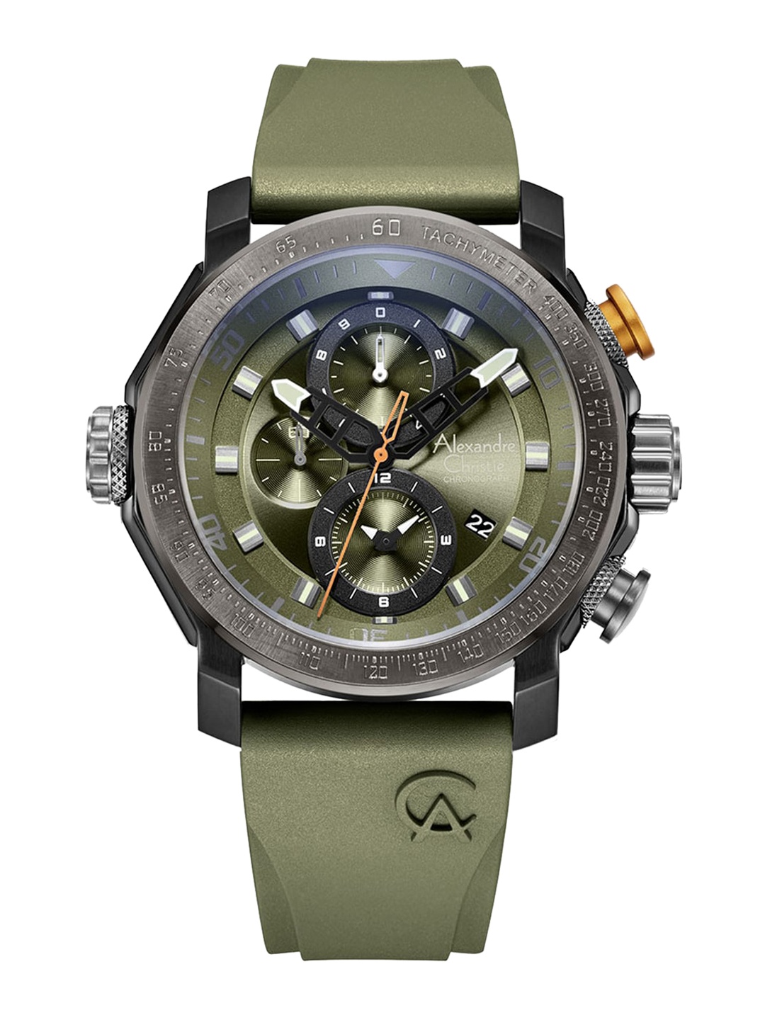 Alexandre Christie Men Green Dial & Green Straps Analogue Tachymeter Watch 6565MCREPGN
Alexandre Christie Men Green Dial & Green Straps Analogue Tachymeter Watch 6565MCREPGN