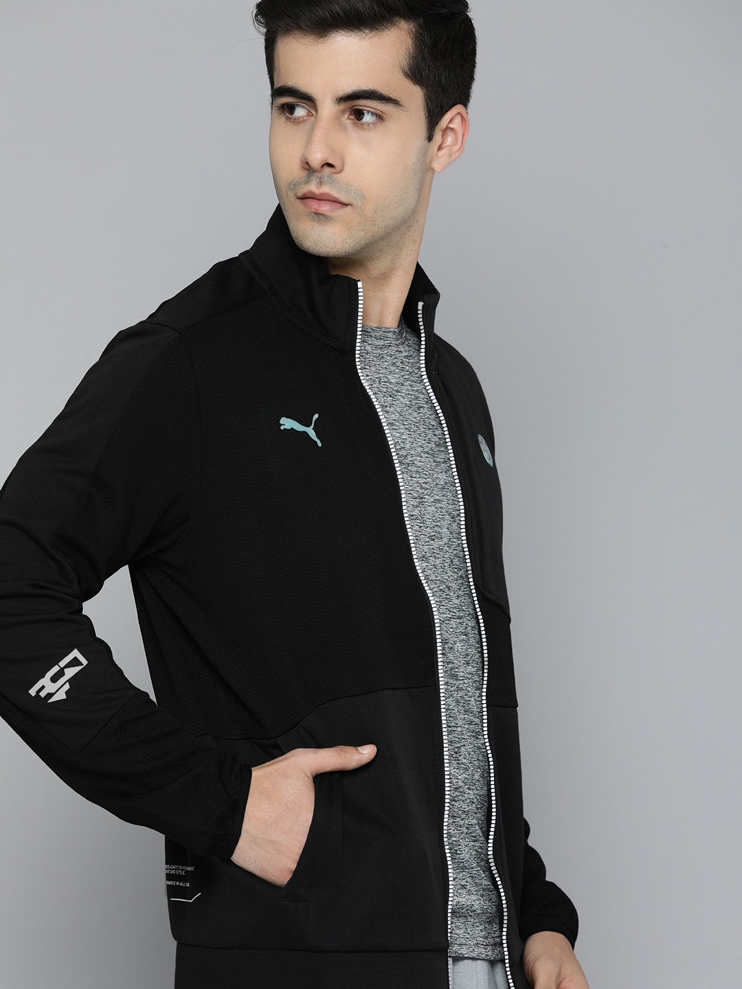 Puma Men Black White BMW M Motorsport RCT Brand Logo Sporty MSP Jacket with Patchwork
Puma Men Black White BMW M Motorsport RCT Brand Logo Sporty MSP Jacket with Patchwork