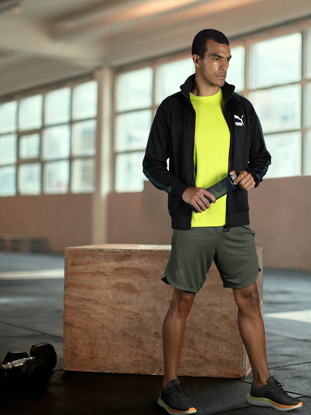 Puma Men Black Brand Logo Printed Sporty Sustainable Sustainable Jacket With Side Stripes
Puma Men Black Brand Logo Printed Sporty Sustainable Sustainable Jacket With Side Stripes
