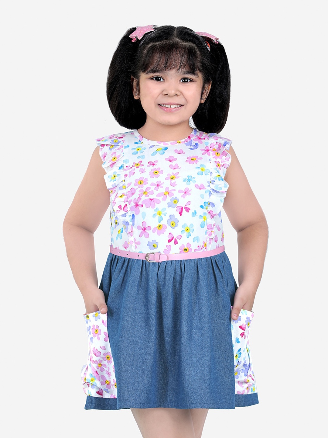 Naughty Ninos White Floral Mini Dress