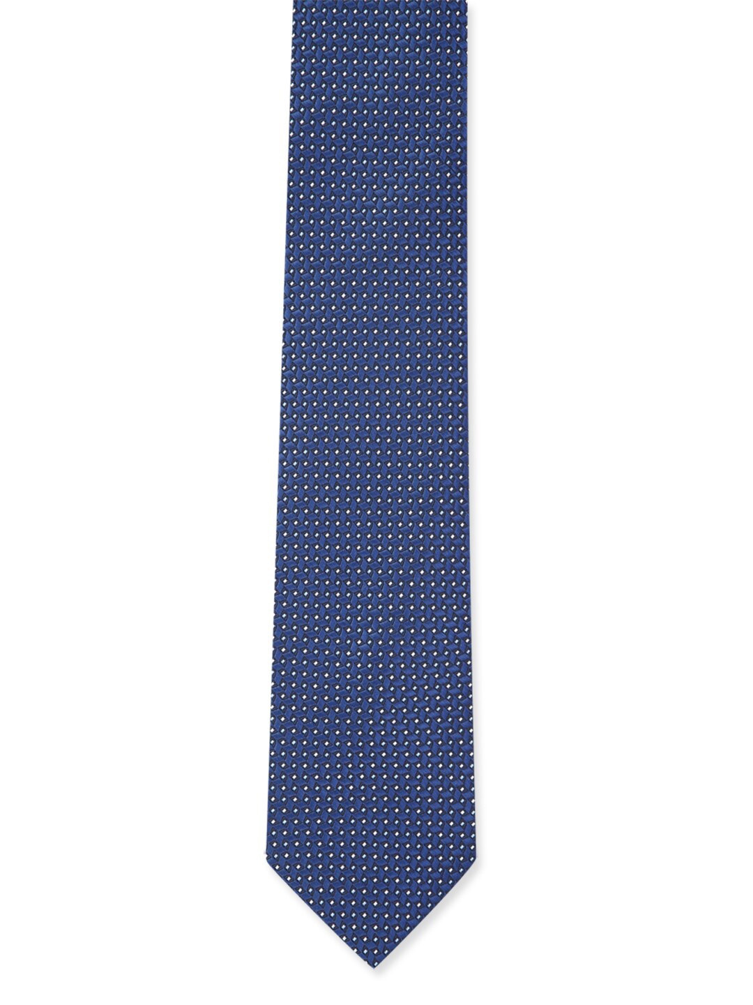 Van Heusen Men Navy Blue Printed Skinny Tie