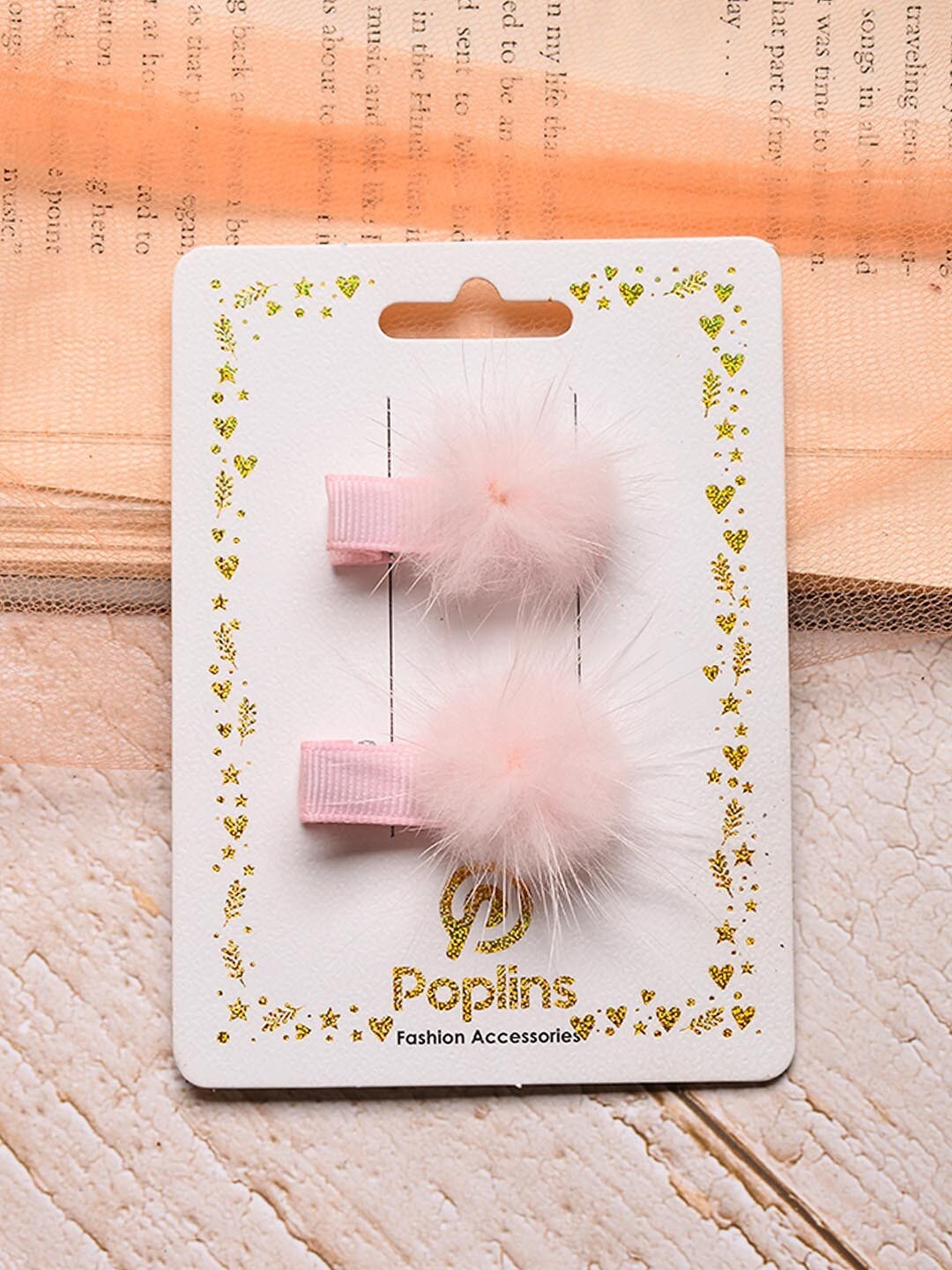 POPLINS Girls Pink Set of 2 Alligator Hair Clip