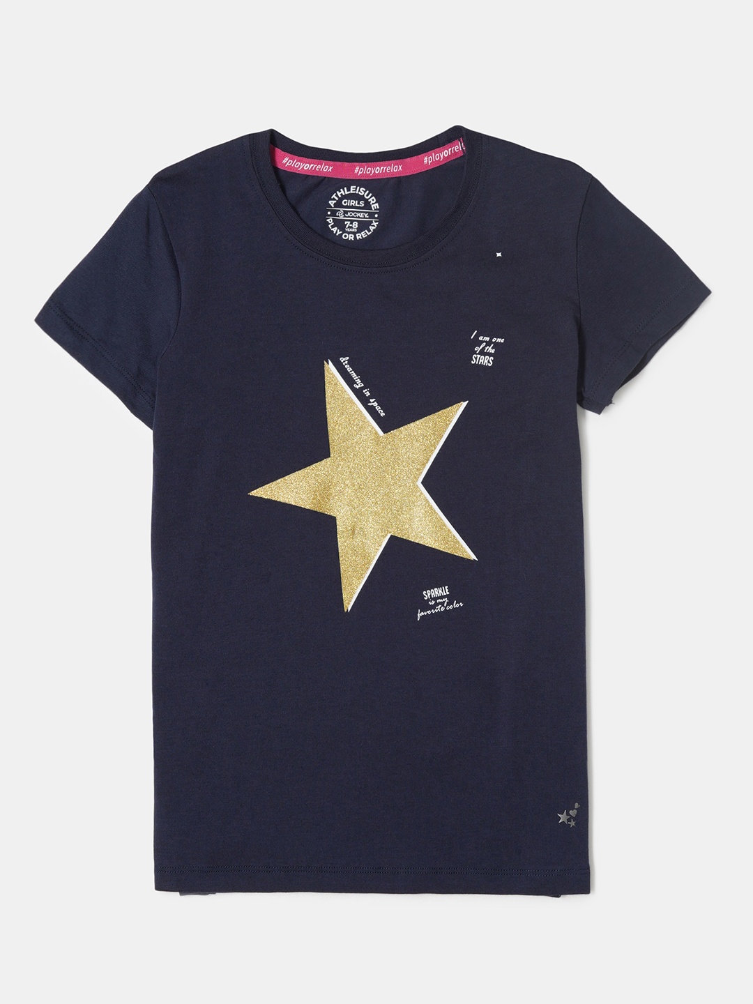Jockey Girls Super Combed Cotton Regular Fit Printed Round Neck Short Sleeve Tshirt - AG01, Blue
Jockey Girls Super Combed Cotton Regular Fit Printed Round Neck Short Sleeve Tshirt - AG01, Blue